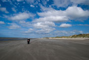 Motorrad am Strand