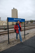 Christoph Kaupat auf dem Bahnhof